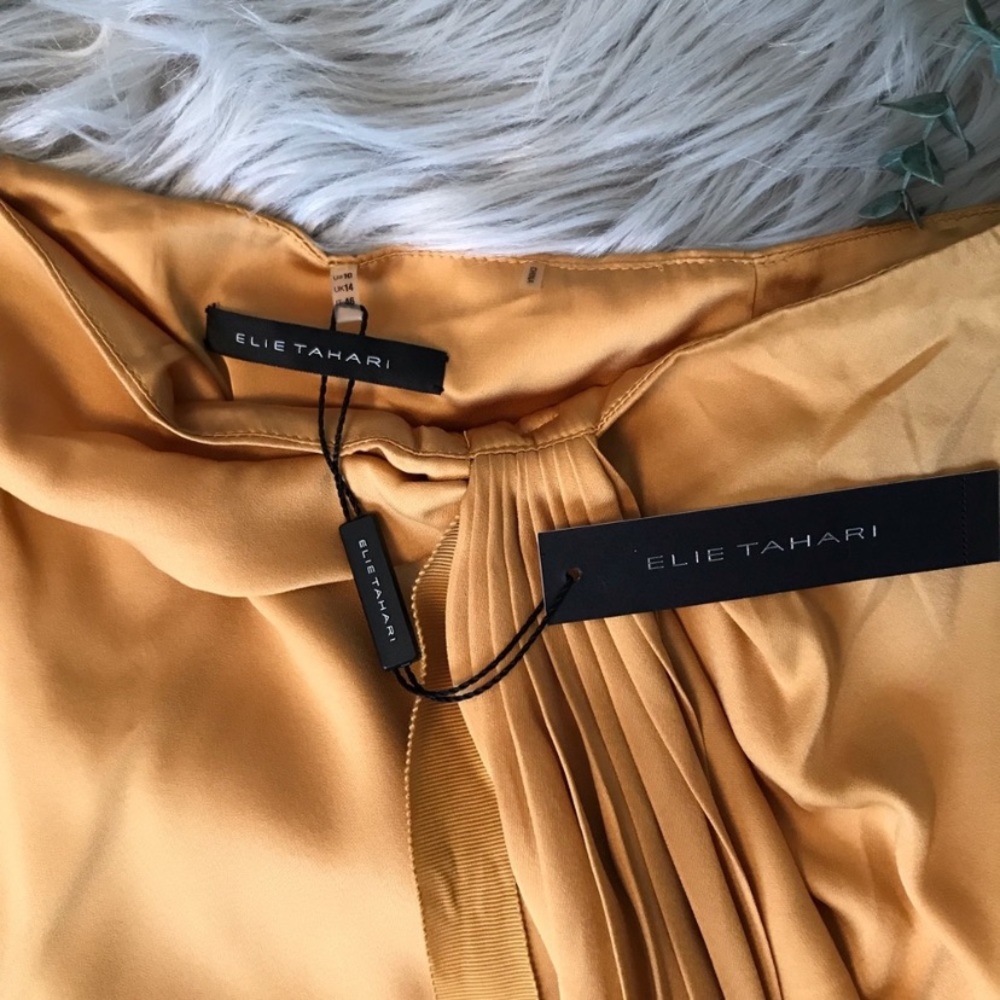 ❌Sold eBay❌ NEW Elie Tahari maxi skirt pleating - Picture 4 of 8